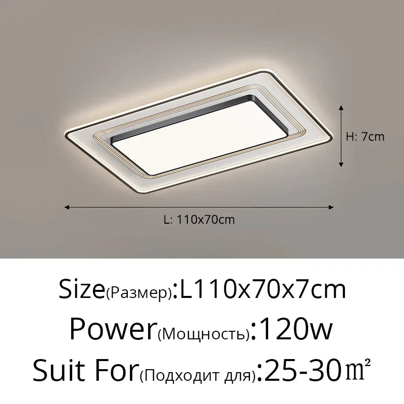 DecorBites™ LED Ceiling Light with Remote Dimming for Modern Nordic Home Decor