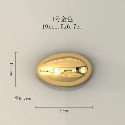 ديكور بايتس™ زينة جدارية من الحجر الذهبي ثلاثي الأبعاد لديكور أنيق للغرفة