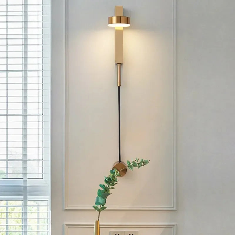 DecorBites™ مصباح حائط LED قابل للتعديل مع مفتاح تعتيم ودوار للإضاءة الداخلية