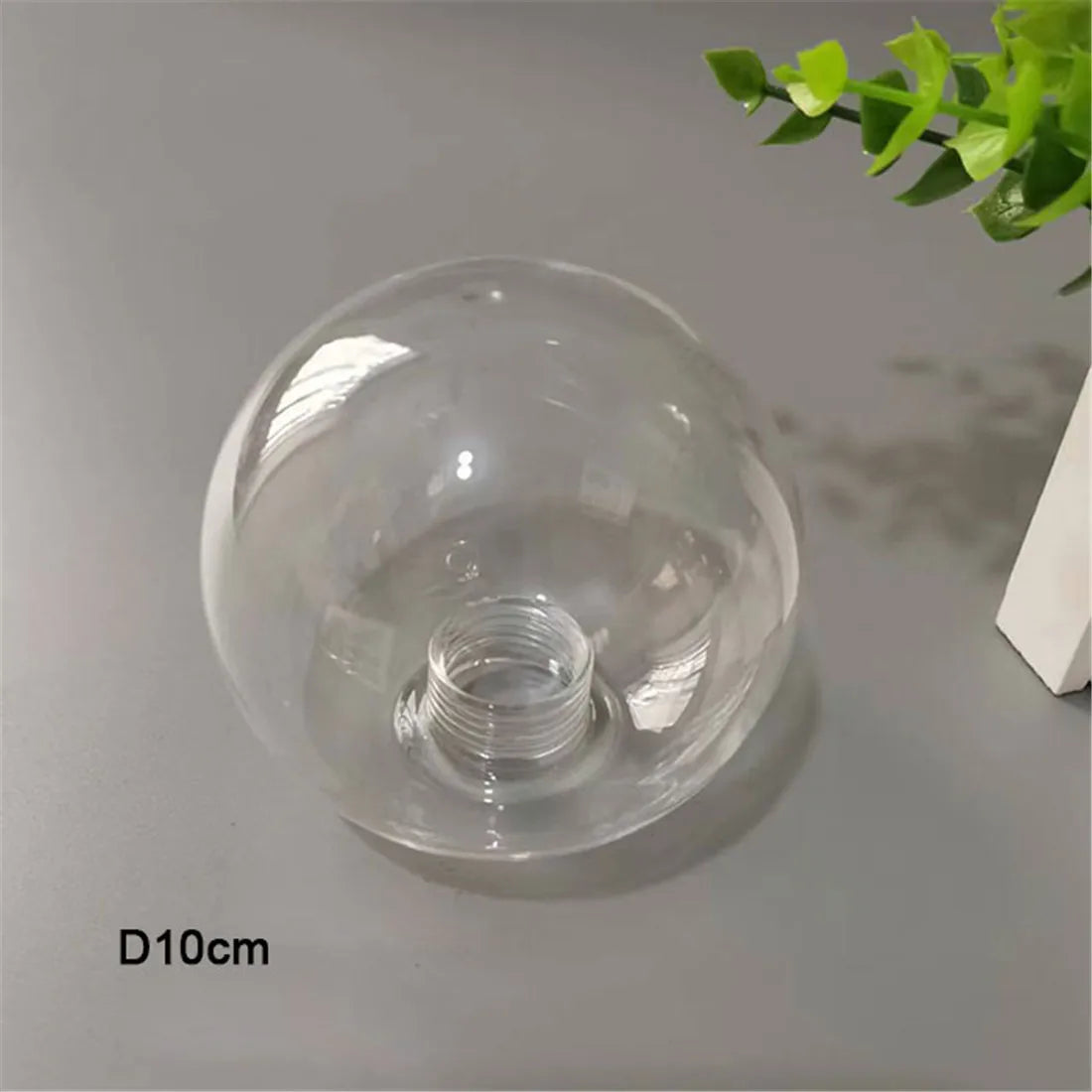 DecorBites™ Clear Glass Pendant Lamp Shade with 2.2cm Thread for Chandeliers & Hanging Lights