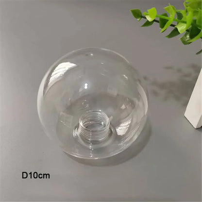 DecorBites™ Clear Glass Pendant Lamp Shade with 2.2cm Thread for Chandeliers & Hanging Lights