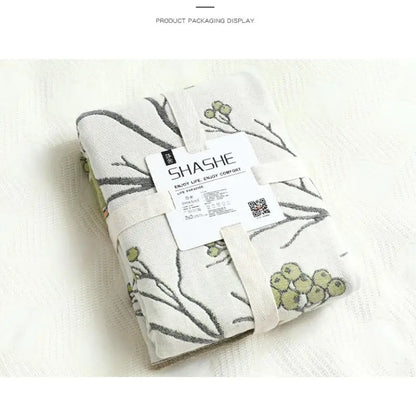 Decobites Six-Layer Gauze Cotton Pillowcase Set