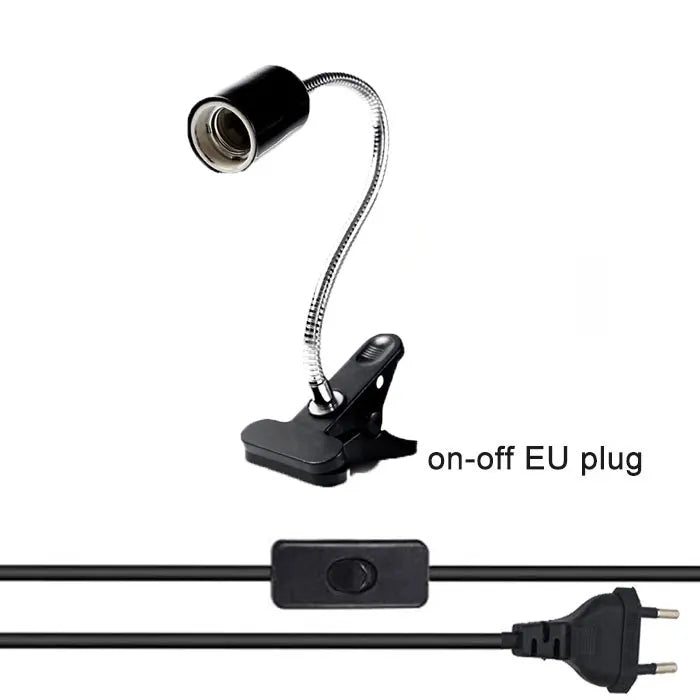 حامل مصباح DecorBites™ القابل للتعديل على شكل عنق الإوزة للاستخدام في المنزل أو المكتب أو بجانب السرير