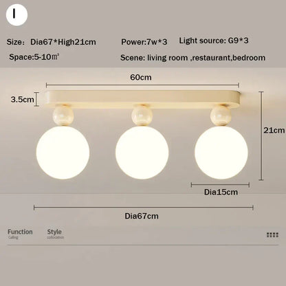 DecorBites™ LED Ceiling Moon Wall Lamp Minimalist Bedroom Lighting Fixture