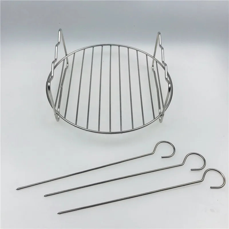 DecorBites™ Double Layer Stainless Steel BBQ Skewers Holder - Kitchen Tool
