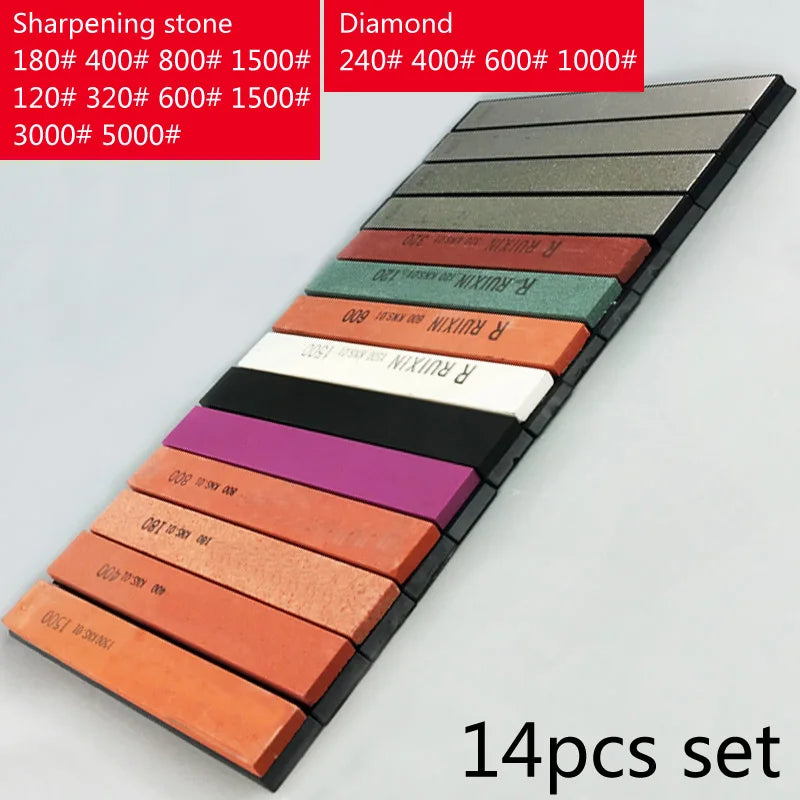 DecorBites™ Knife Sharpener System Stone Bars Grinders - Professional Chef Tool Edge Sharpening