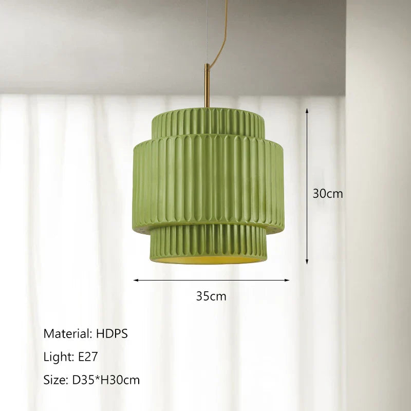 Lámpara de araña LED DecorBites™ Cream Wind: Estilo nórdico minimalista Wabi Sabi para comedor, dormitorio y bar.