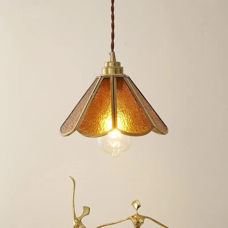 ديكوربايتس™ مصباح LED زجاجي أزرق معلق - طراز نورديك حديث لغرفة النوم وغرفة المعيشة