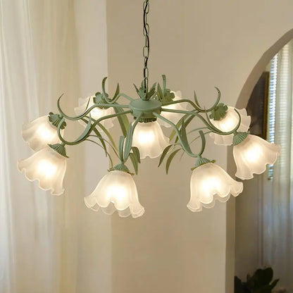 DecorBites™ French Retro LED Flower Chandelier for Bedroom, Restaurant, Living Room