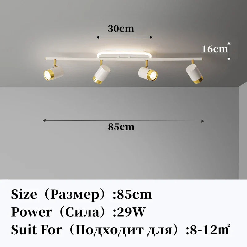 DecorBites™ LED Chandelier with Spotlights for Living Room Bedroom Ceiling Decor