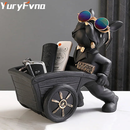 DecorBites™ Dog Statue Resin Art Sculpture Figurine Home Study Decoration Ornament