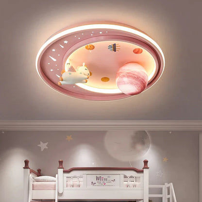 Lámpara de techo DecorBites™ Astronauta Planeta para dormitorio infantil