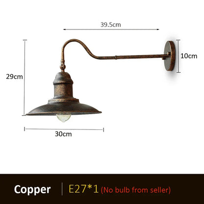 DecorBites™ Industrial Outdoor Wall Lamp for Garden, Porch, Stair, Bedroom Lighting