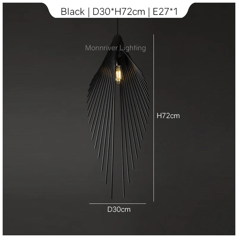 DecorBites™ Leaf Chandelier LED Pendant Light Modern Minimalist Hanging Lamp for Home Decor