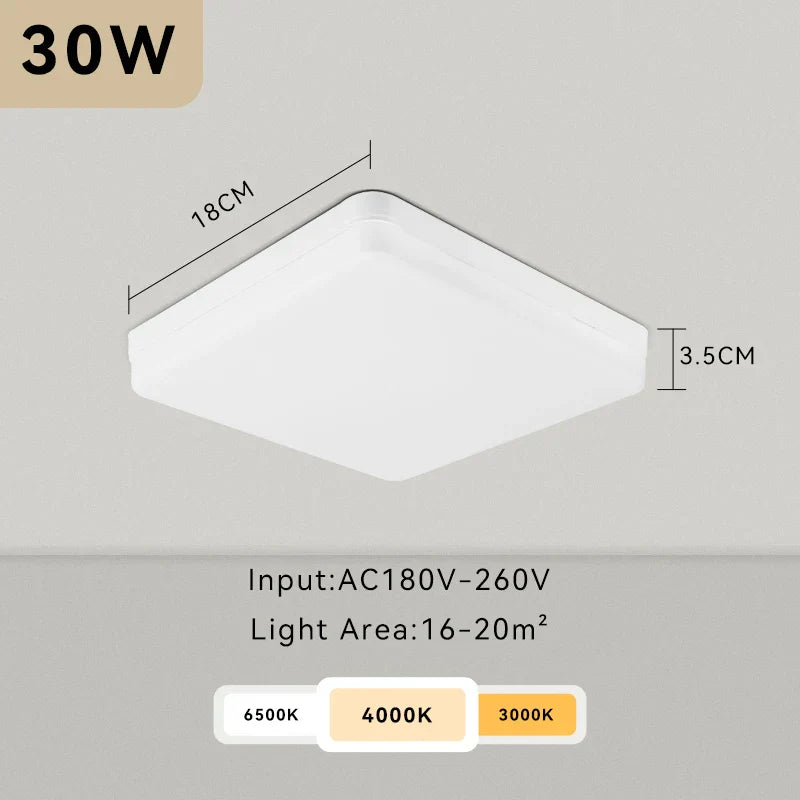 Lámpara de techo LED DecorBites™: Luminaria moderna de 220 V para sala de estar con diseño ultradelgado