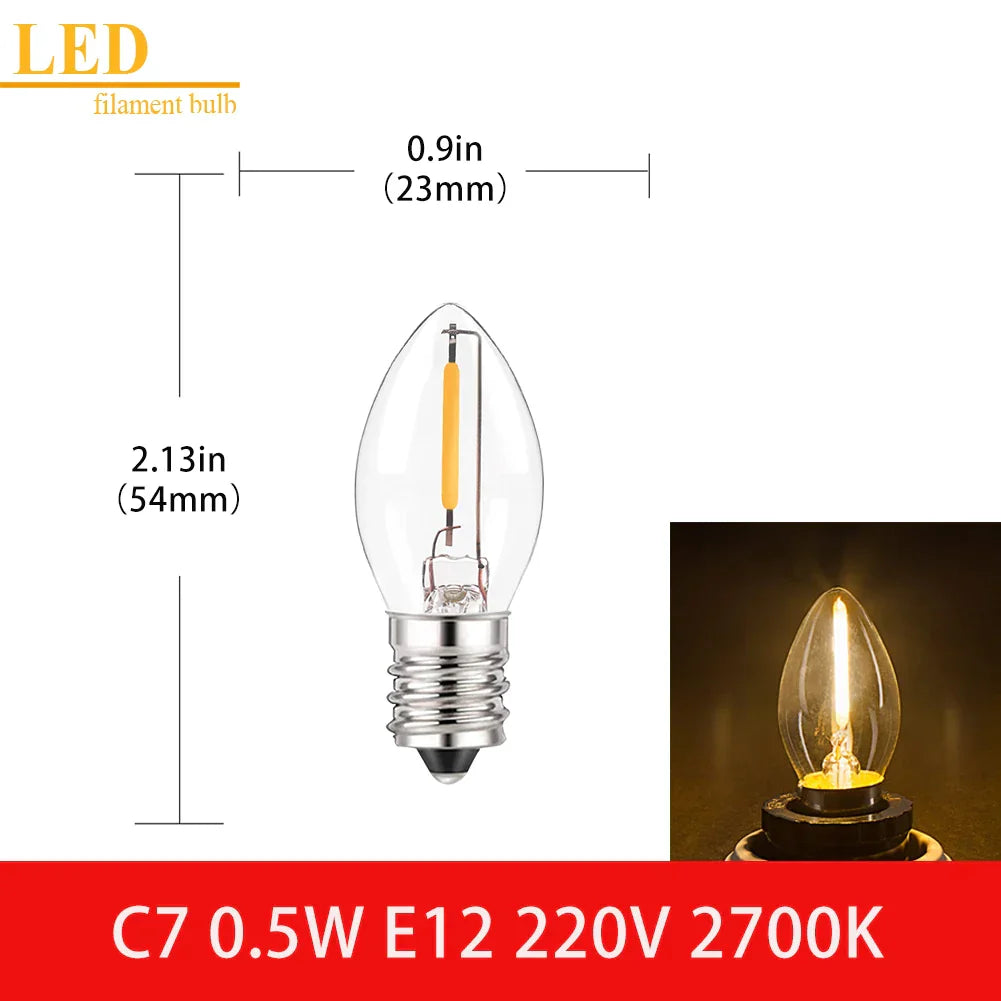 Clear Glass Vintage Bulb