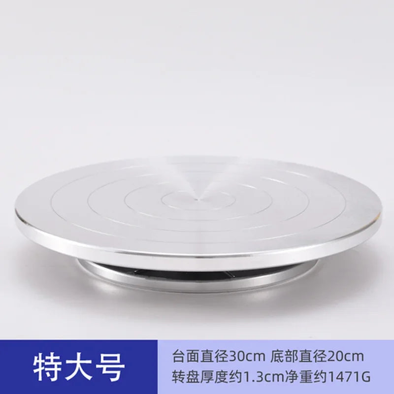 منصة دوارة من سبائك الألومنيوم من DecorBites™ لمنصة نحت الطين وعجلة الفخار الدوارة