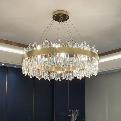 DecorBites™ Crystal Chandelier: Post-Modern High-End Luxury for Living Room, Bedroom, and Restaurant