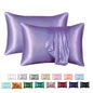 Decobites Silky Smooth King Size Satin Pillowcases Luxury Soft Skin-friendly Solid Color