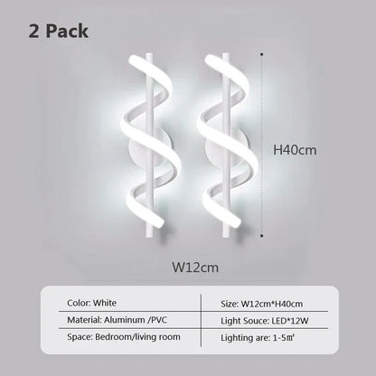 Decorbites™ LED Wandlampe: Minimalistische nordische Wandlampe für Schlafzimmer, Wohnzimmer und Flur.