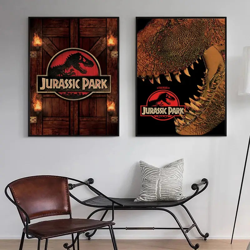 DecorBites™ Jurassic Park Dinosaur Canvas Wall Art