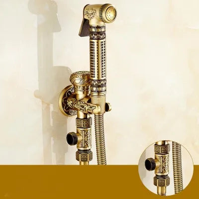DecorBites™ Brass Bidet Shattaf System for Hygienic Washing and Anal Shower
