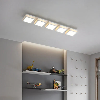 ديكوربايتس™ مصابيح سقف LED باللونين الأسود والأبيض، وحدات إضاءة حديثة وبسيطة لغرفة النوم والدراسة