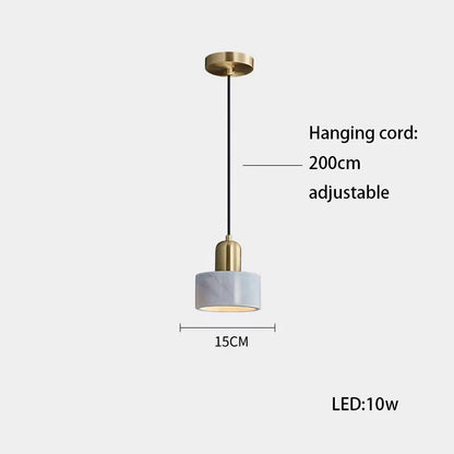 DecorBites™ LED Marble Stone Pendant Light for Dining Room