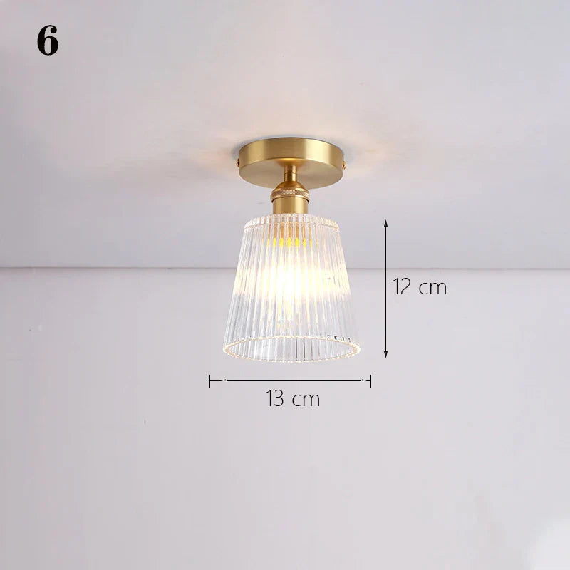 DecorBites™ Glass Shade Pendant Ceiling Lamp for Kitchen Aisle Bedroom LED Lights Fixtures