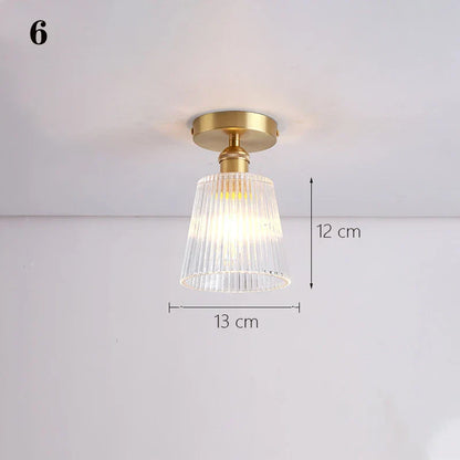 DecorBites™ Glass Shade Pendant Ceiling Lamp for Kitchen Aisle Bedroom LED Lights Fixtures