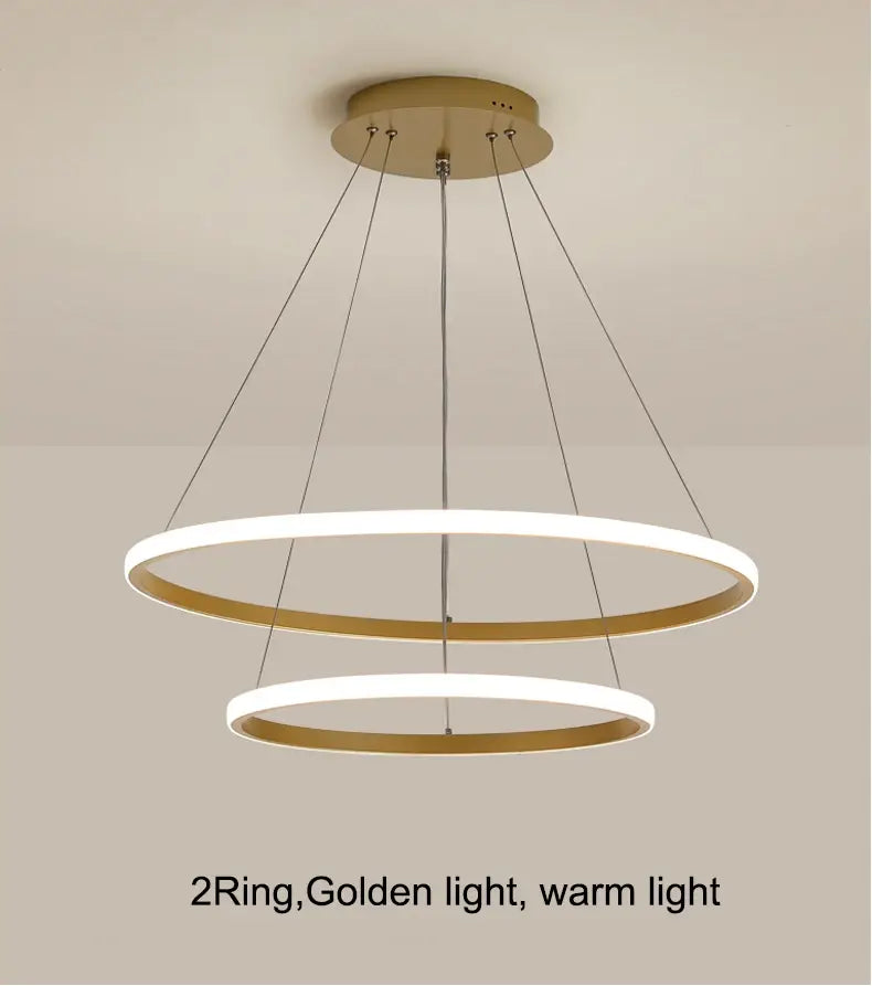 DecorBites™ Modern LED Pendant Lamp in Black