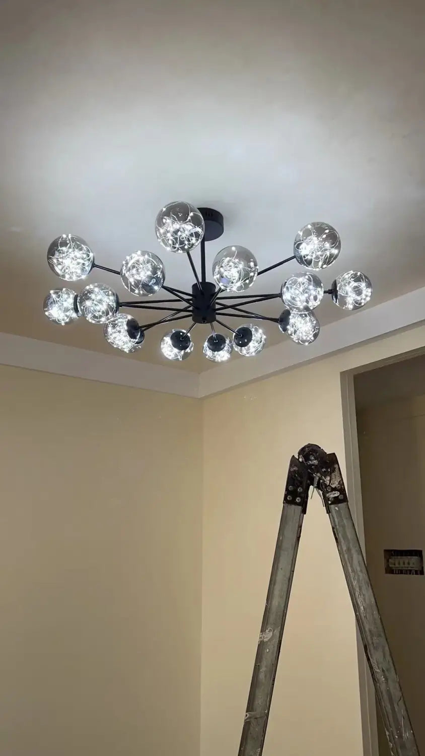 DecorBites™ Luxury Glass Ball Nordic Chandeliers - Dimmable