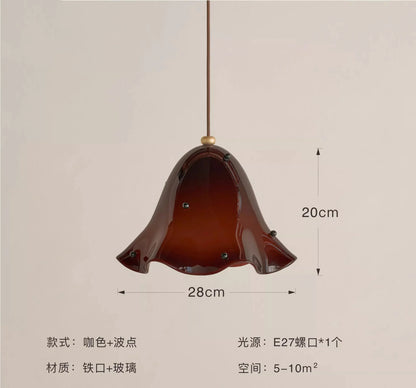DecorBites™ Glass Pendant Lights LED E27 Warm Atmosphere Modern Colorful Hanging Lamp