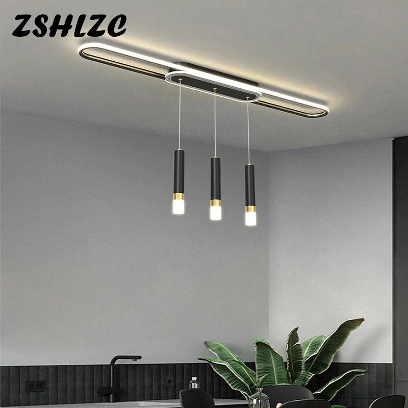 DecorBites™ LED Chandelier: Modern Ceiling Lighting for Living Dining Bedroom Kitchen Aisle