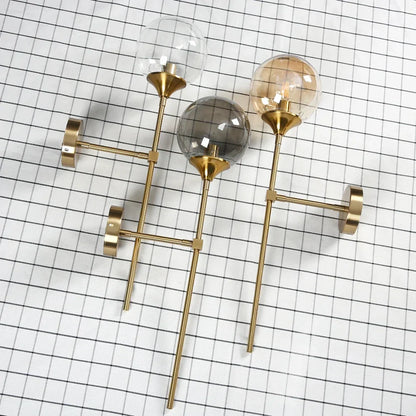 DecorBites™ Gold Glass Wall Lamp LED Light for Kitchen Bathroom Mirror Indoor Lighting