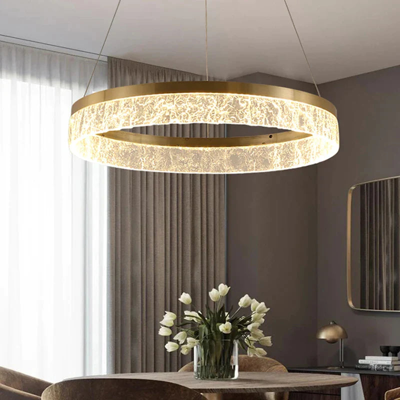 DecorBites™ Gold LED Chandeliers for Elegant Home and Hotel Decor