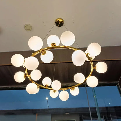 Lámpara colgante LED con forma de bola de cristal DecorBites™ para salón y comedor