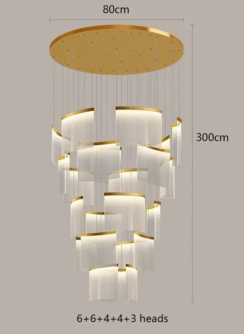 DecorBites™ Elegant LED Ceiling Chandelier for Modern Bedroom and Dining Room