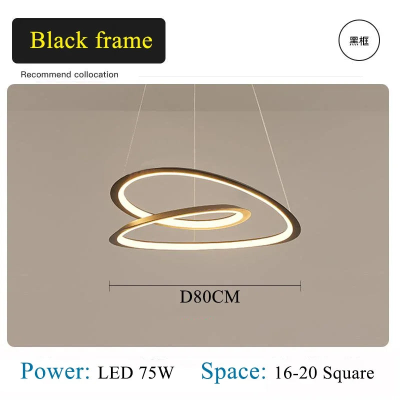 White LED Round Chandelier