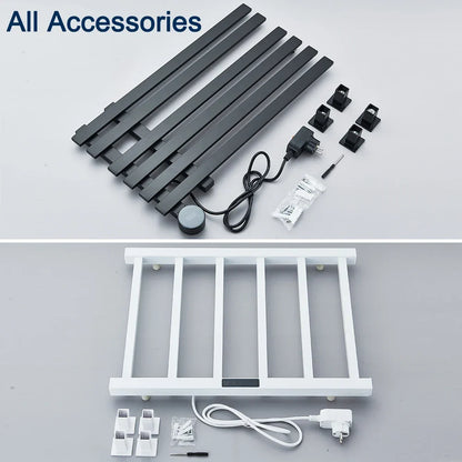 DecorBites™ Electric Towel Warmer: Digital Display, Wall Mount, Smart Home Technology