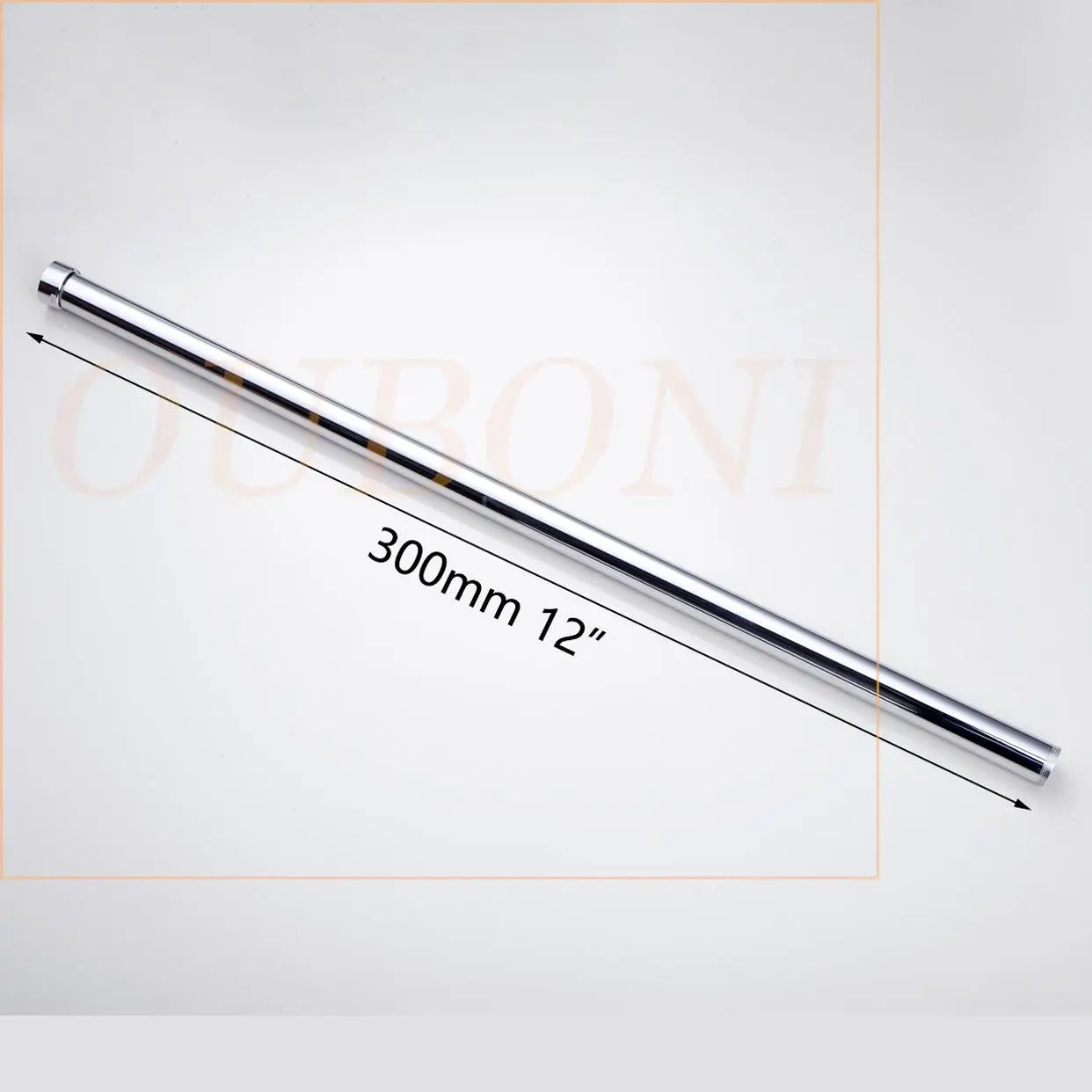 DecorBites™ Golden Black Stainless Steel Round Shower Arm for Bathroom with Extension Arm