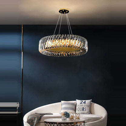 DecorBites™ Gold LED Chandelier 2025 New Trend for Living Room