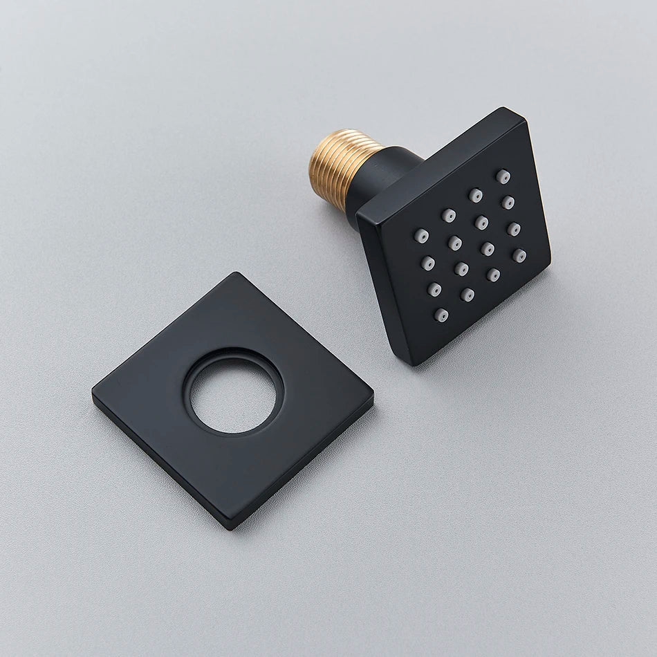 DecorBites™ Brass Square Body Spray Shower Jets for Luxury Spa Massage Experience