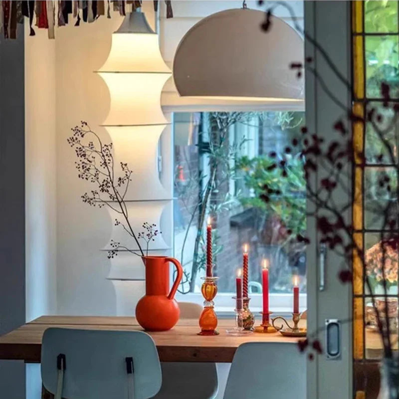 Lámpara de pie LED japonesa DecorBites™ Cream Silk para decoración moderna de salas de estar