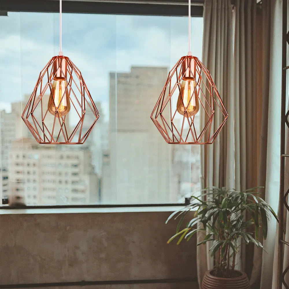 Lámpara colgante LED Industrial Retro Loft Decorbites™ para sala de estar, cocina y hogar