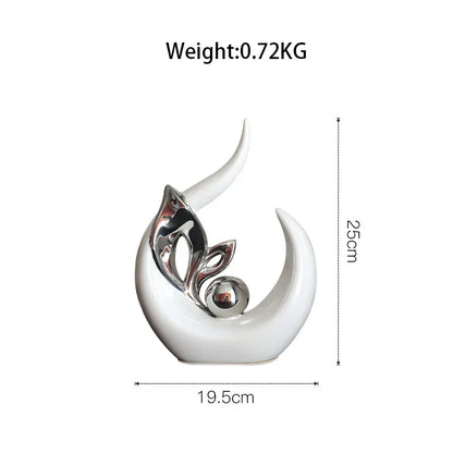 DecorBites™ Lifelike Nordic Ceramic Figurine for Home Office Decor & Desk Craft Gift