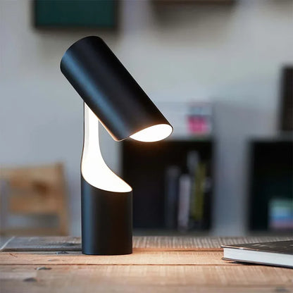 DecorBites™ Black Foldable Desk Lamp | Nordic Minimalist Design for Bedroom, Study & Sofa