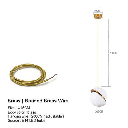 DecorBites™ LED Ball Chandelier for Dining Room Bedroom Decor - Nordic Creative Pendant Lights