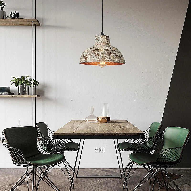 White Vintage Pendant Light For Kitchen Dining
