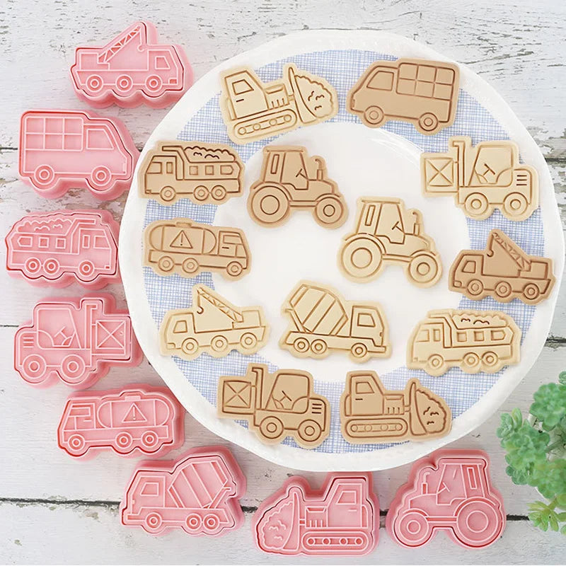 DecorBites™ Engineering Truck Cookie Cutters Set
